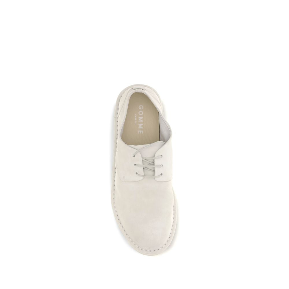 Lace-Up Shoes by Marsell for men in bos taurus calf suede leather beige showcases a resplendent Men's Bos Taurus Calf Suede Leather Lace-Up Shoes aesthetic, defined by its resplendent and elegant .