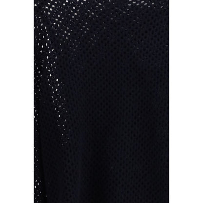 Sweatshirt by Allude for women in cashmere virgin wool blue showcases a slouchy chic silhouette, artfully detailed with a slouchy chic and for a slouchy chic finish.