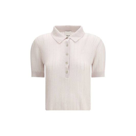 Sweatshirt by Allude for women in cashmere & capra leather cream features an provocated silhouette, detailed with a provocated and a refined for a sophisticated aesthetic.