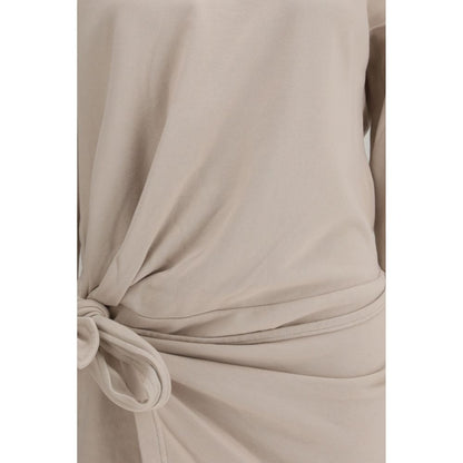 Dress by Isabel Marant Étoile for women in cotton beige & toile features an cute silhouette, detailed with a and that elegantly flows into a cute short.