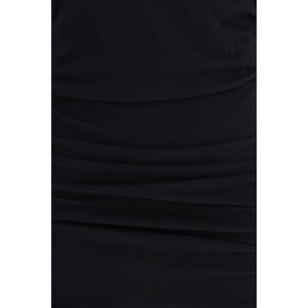 Dress by Isabel Marant for women in cotton black features an cute silhouette, detailed with a and that elegantly flows into a cute short mini.