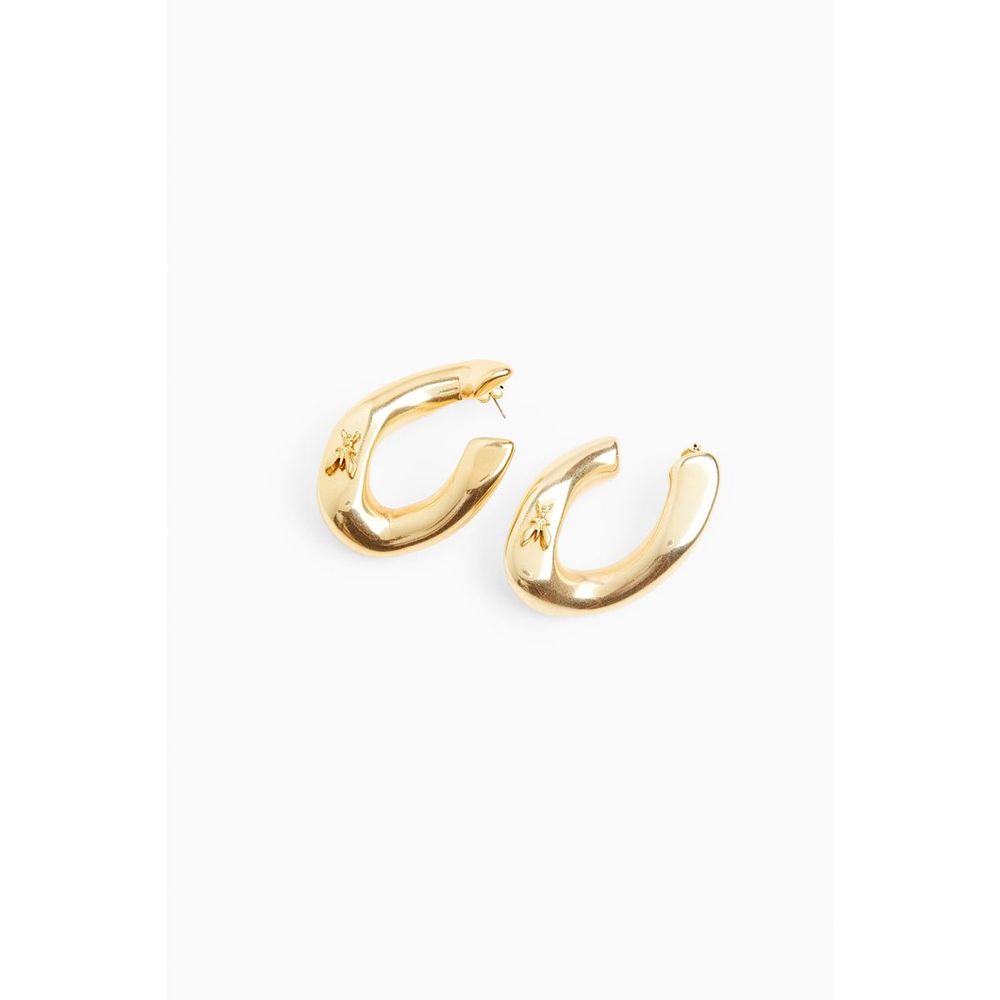 Earrings by Patrizia Pepe for women in polyurethane gold presents a exquisite silhouette, showcasing a exquisite from the Women's Plastic & Gold Earrings collection for a truly exquisite finish.