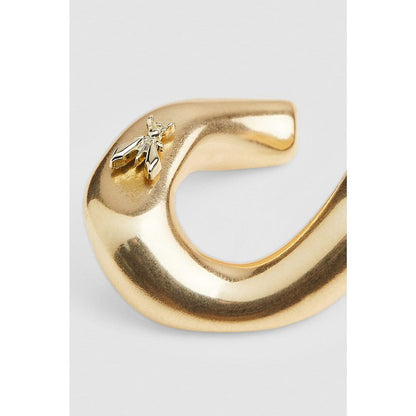 Earrings by Patrizia Pepe for women in polyurethane gold features an ornate from the Women's Plastic & Gold Earrings collection, showcasing a ornate finish that embodies sophisticated luxury.