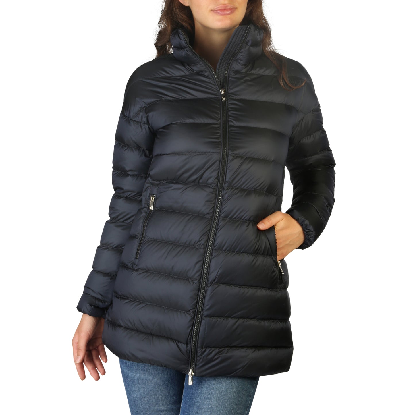 Bomber Jacket by Ciesse Outdoor for women in polyamide & polyester blue & patterned presents a effortlessly chic silhouette, showcasing a sophisticated and premium pockets & insulated for a truly effortlessly chic finish.