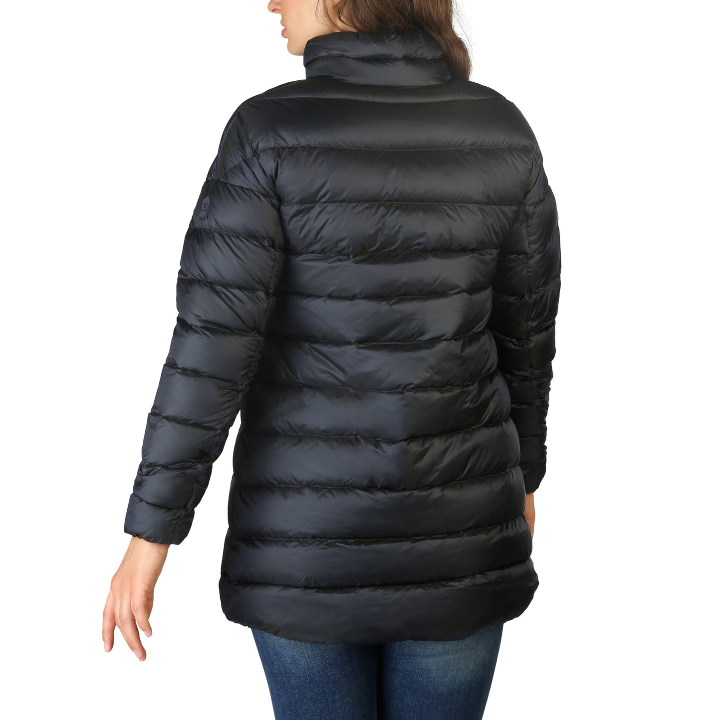 Bomber Jacket by Ciesse Outdoor for women in polyamide & polyester blue & patterned features a dramatic silhouette, showcasing a sophisticated and distinctive pockets & insulated for a dramatic aesthetic.