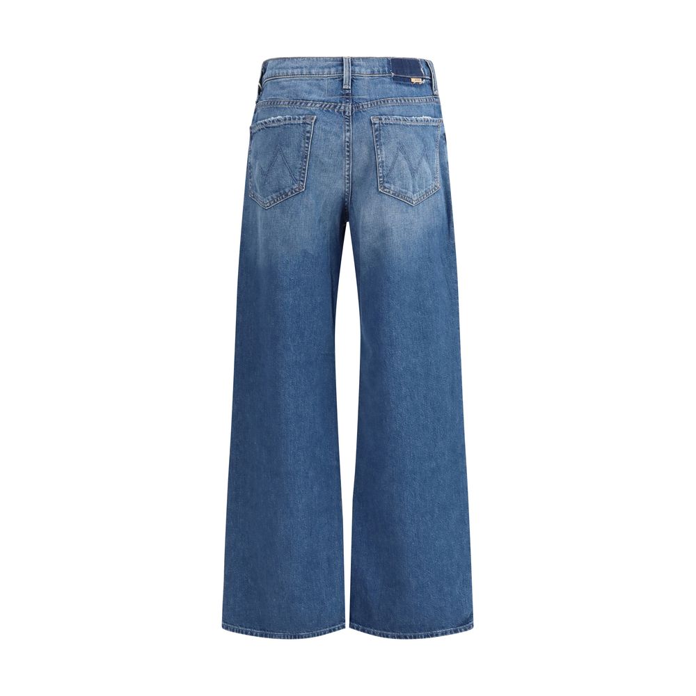Jeans by Mother Denim for women in cotton denim blue features an refined tailoring silhouette, showcasing a premium flared & regular-fit with a and long cut for a refined tailoring look.