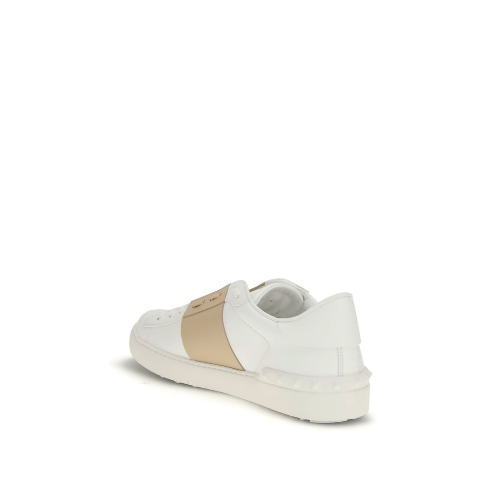 Sneakers by Valentino Garavani for men in bos taurus calf leather white presents a on trend silhouette from the Men's Low Top Slip On Bos Taurus Calf Leather Sneakers collection, showcasing a on trend low-top slip-on style for an elevated aesthetic.