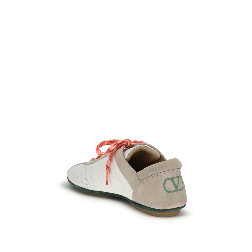 Athletic Sneakers by Valentino Garavani for men in rubber multicolor presents a sleek silhouette, perfectly capturing the athletic style essence of Men's Athletic Rubber Sneakers with its sleek design and premium finish.