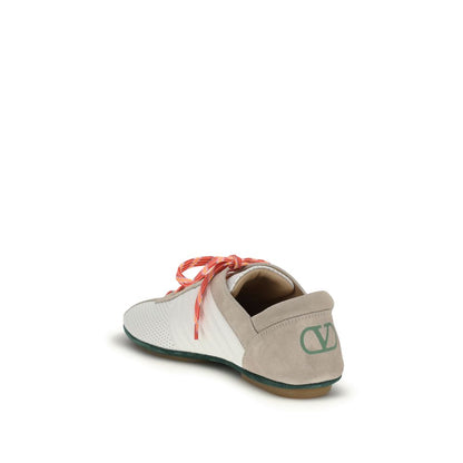 Athletic Sneakers by Valentino Garavani for men in rubber multicolor presents a sleek silhouette, perfectly capturing the athletic style essence of Men's Athletic Rubber Sneakers with its sleek design and premium finish.