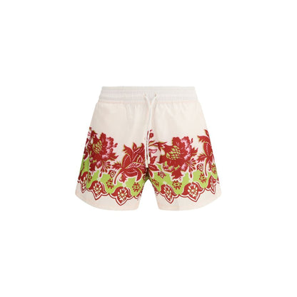 Swim Shorts by Etro for men in polyester multicolor, floral, signature & print features a resort ready silhouette, capturing the beach-ready style of the Pegaso Men's Polyester Swim Shorts collection.