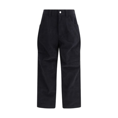 Pants by Isabel Marant Étoile for women in cotton black features an on trend silhouette with a and cut in an elegant long for a sophisticated look.