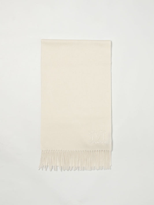 Scarf by Max Mara for women in cashmere white presents a effortlessly chic silhouette, artfully capturing the essence of the effortlessly chic Cashmere Scarf design for a sophisticated look.