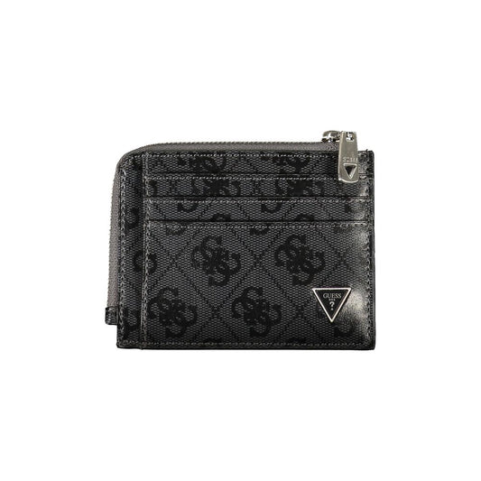 Cardholder Card Case by Guess Jeans for men in leather black features a refined silhouette, showcasing the elegant lines of the Leather Cardholder Card Case alongside premium card-organization for a refined finish.