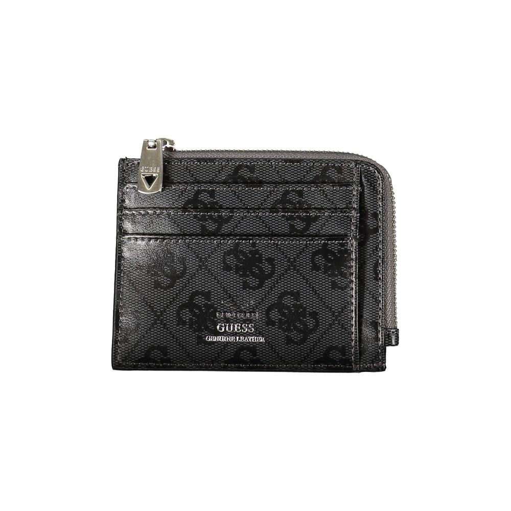 Cardholder Card Case by Guess Jeans for men in leather black showcases a couture-grade silhouette from the Leather Cardholder Card Case collection, highlighting functional card-organization for a couture-grade finish.