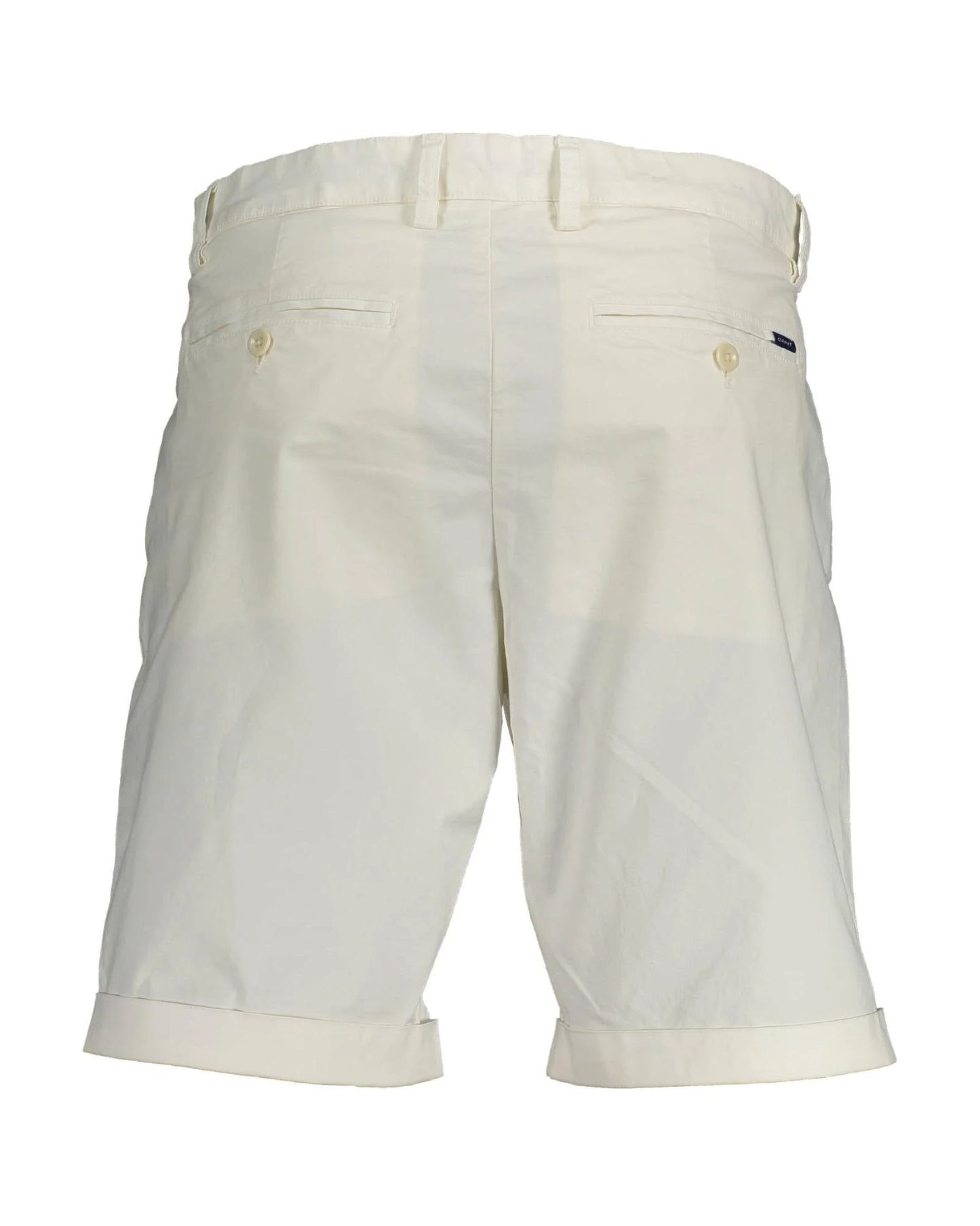 Bermuda Shorts by Gant for men in cotton white features a sartorial silhouette, showcasing a sartorial and short with a sophisticated for a sartorial look.