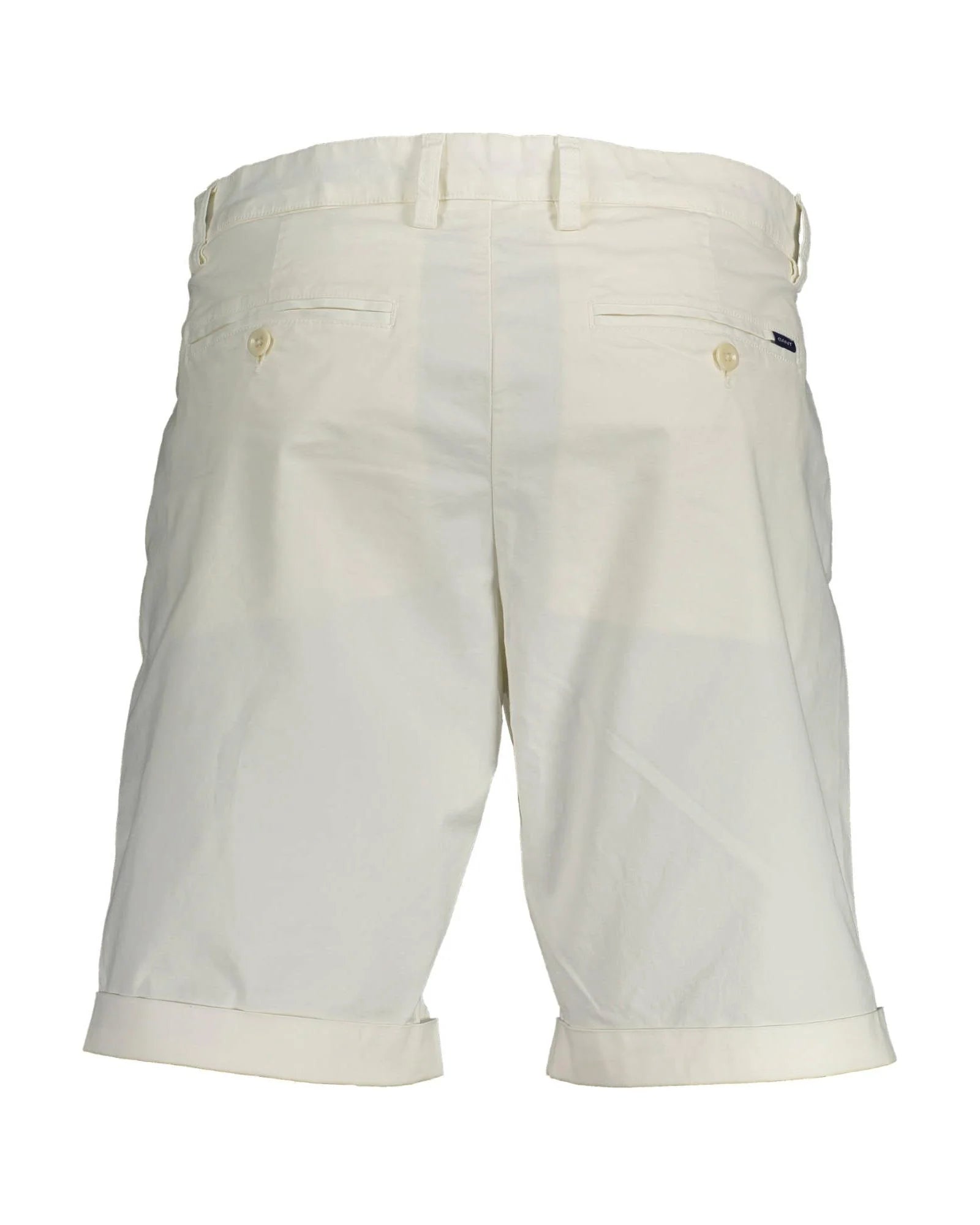 Bermuda Shorts by Gant for men in cotton white features a sartorial silhouette, showcasing a sartorial and short with a sophisticated for a sartorial look.