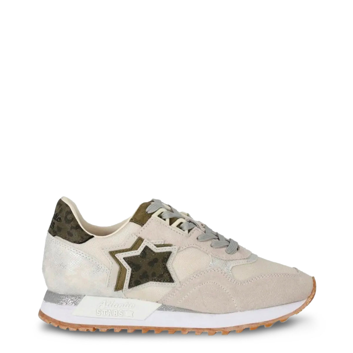 Athletic Sneakers by Atlantic Stars for women in suede leather brown presents a sleek silhouette, perfectly capturing the athletic style essence of Women's Athletic Suede Leather Sneakers with its sleek design and premium finish.