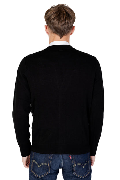 Cardigan by Antony Morato for men in wool black, patterned & print features an crisp silhouette, showcasing a sophisticated and detail for a truly crisp finish.