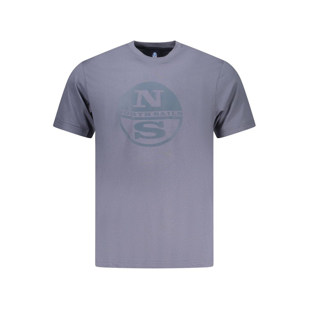 T-Shirt by North Sails for men in cotton blue & print features a plush silhouette, showcasing a sophisticated and for a truly plush finish.