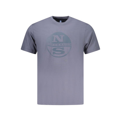T-Shirt by North Sails for men in cotton blue & print features a plush silhouette, showcasing a sophisticated and for a truly plush finish.