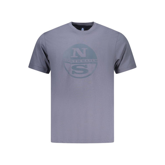T-Shirt by North Sails for men in cotton blue & print features a plush silhouette, showcasing a sophisticated and for a truly plush finish.