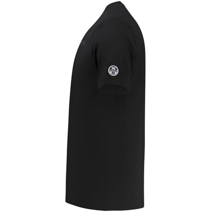 T-Shirt by North Sails for men in cotton black & print showcases a dramatic silhouette, elegantly detailed with a dramatic crew neckline and for a truly dramatic finish.