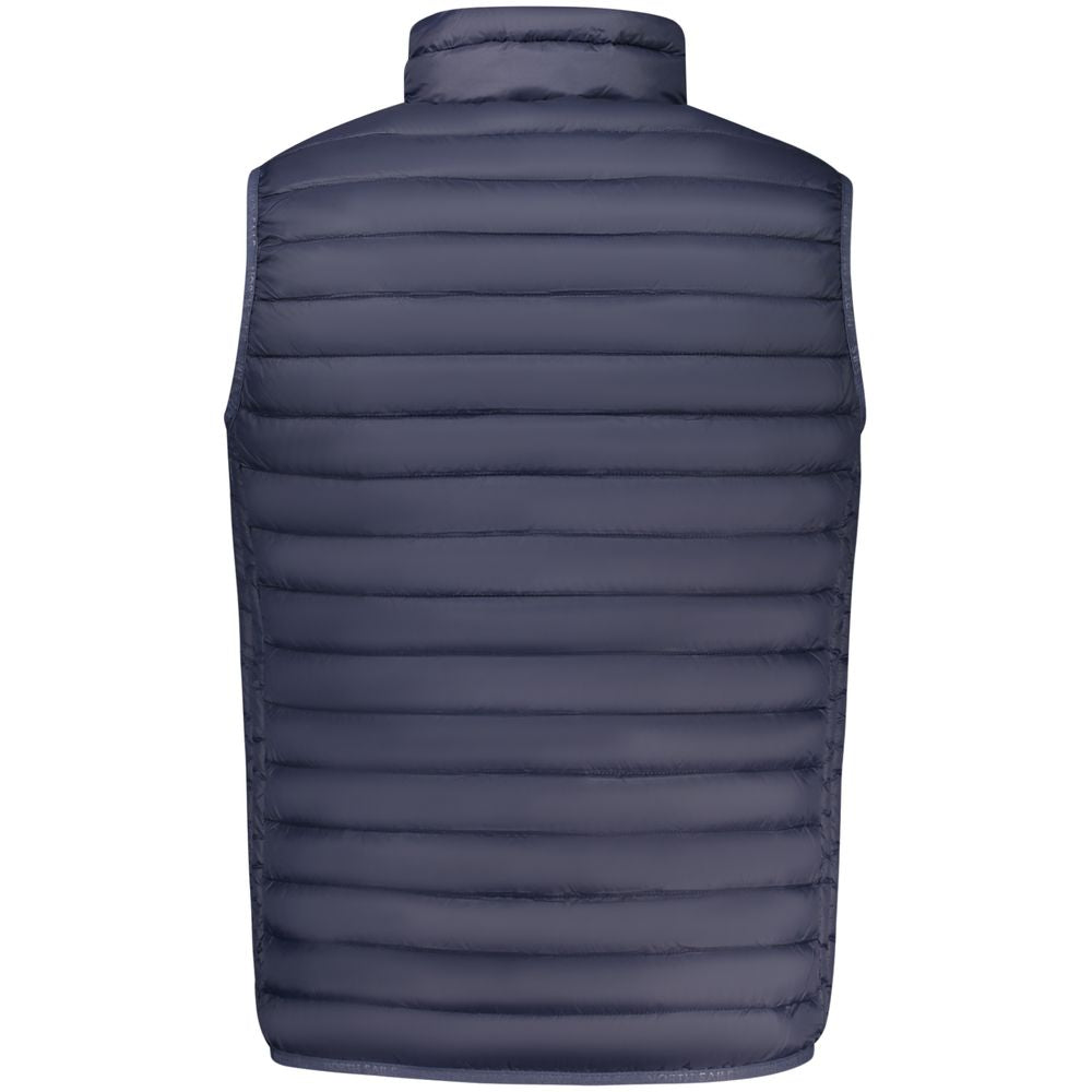Vest by North Sails for men in polyamide & polyester blue showcases a utilitarian silhouette, artfully incorporating pockets and a utilitarian for a truly utilitarian finish.