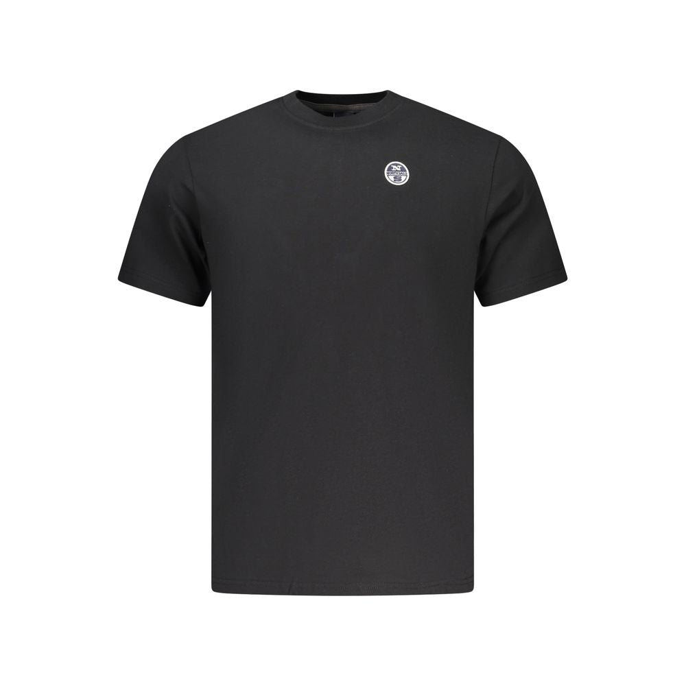 T-Shirt by North Sails for men in cotton black features an edgy silhouette, meticulously detailed with a sophisticated and crew neckline for a truly edgy finish.