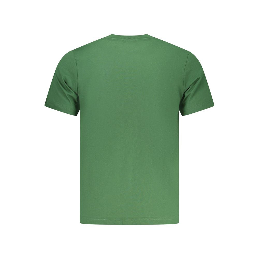 T-Shirt by North Sails for men in cotton green & print showcases a unassuming silhouette, artfully detailed with a refined crew neckline and unassuming for a sophisticated, contemporary look.