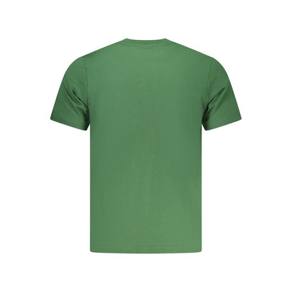 T-Shirt by North Sails for men in cotton green & print showcases a unassuming silhouette, artfully detailed with a refined crew neckline and unassuming for a sophisticated, contemporary look.