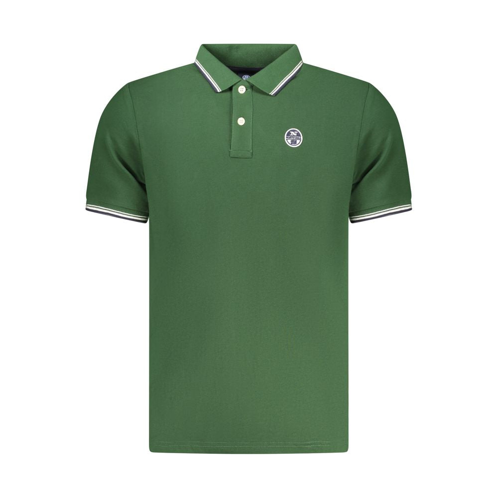 This Polo Shirt by North Sails for men in cotton green presents a flawless silhouette, showcasing flawless detailing and a refined for a truly flawless aesthetic.
