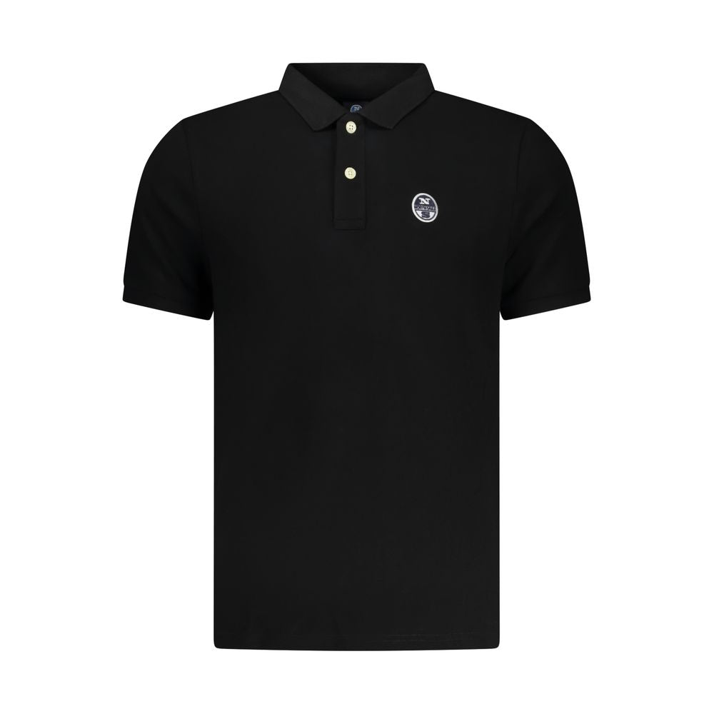 Polo Shirt by North Sails for men in cotton black presents a distinguished silhouette, showcasing a sophisticated and distinguished for a truly distinguished finish.