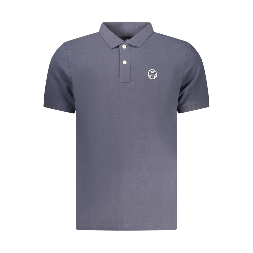 Polo Shirt by North Sails for men in cotton blue presents a crisp silhouette, artfully detailed with a crisp and crisp .