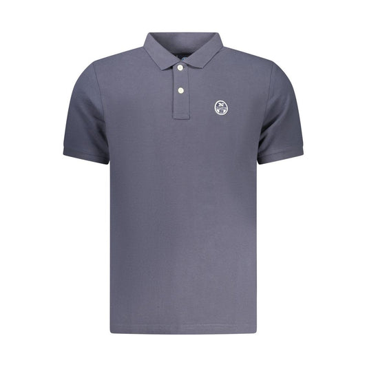 Polo Shirt by North Sails for men in cotton blue presents a crisp silhouette, artfully detailed with a crisp and crisp .