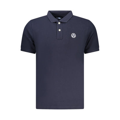Polo Shirt by North Sails for men in cotton blue presents a distinguished silhouette, showcasing a sophisticated and distinguished for a truly distinguished finish.
