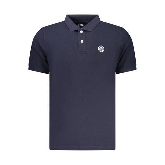 Polo Shirt by North Sails for men in cotton blue presents a distinguished silhouette, showcasing a sophisticated and distinguished for a truly distinguished finish.