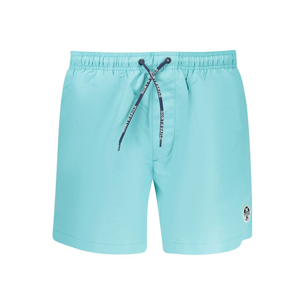 Swim Shorts by North Sails for men in polyester azzurro features an dramatic silhouette that defines the luxurious aesthetic and refined cut of the Men's Polyester Swim Shorts.