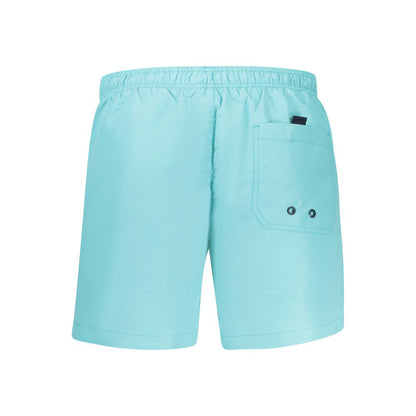 Swim Shorts by North Sails for men in polyester azzurro features an dramatic silhouette that defines the luxurious aesthetic and refined cut of the Men's Polyester Swim Shorts.