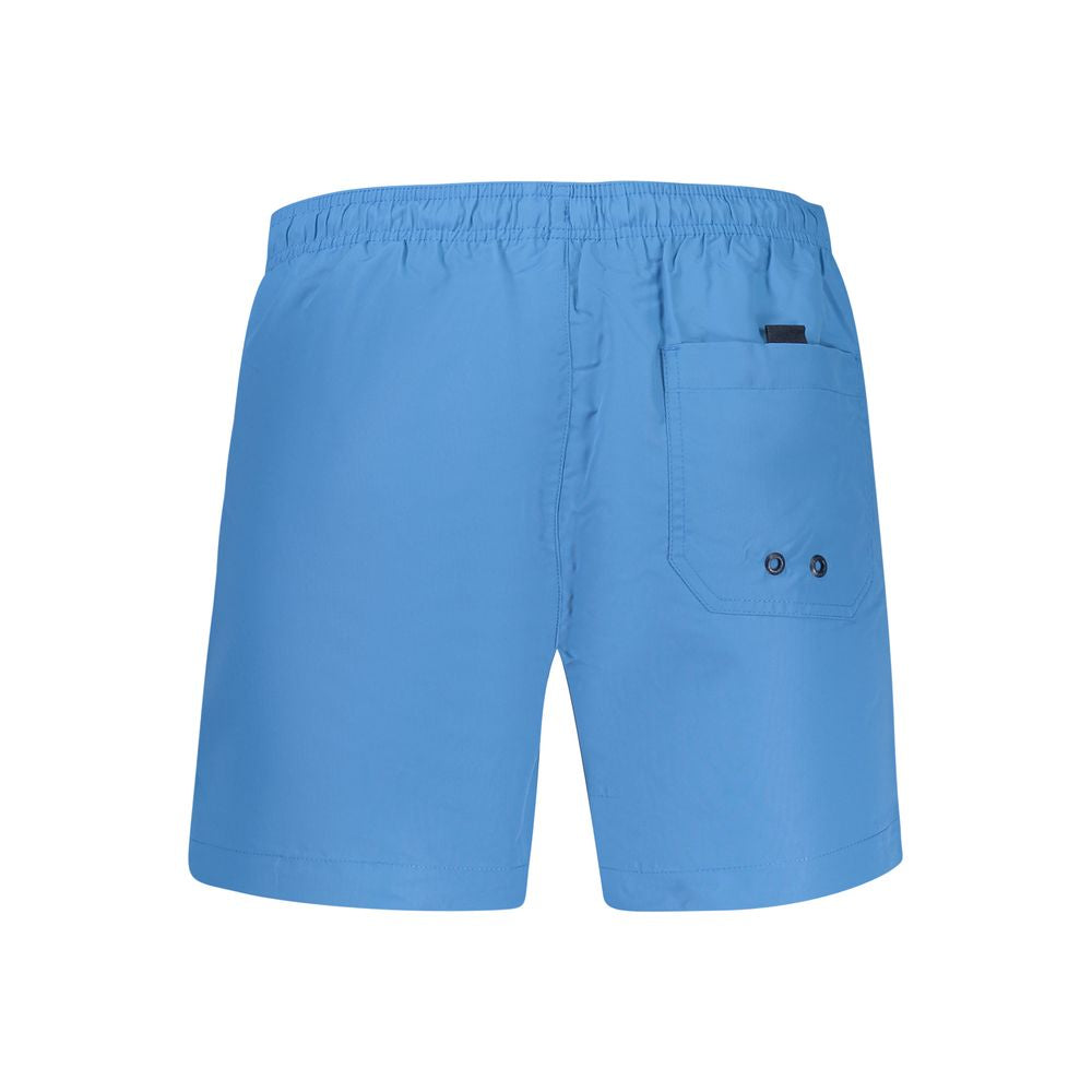 Swim Shorts by North Sails for men in polyester blue presents a beach chic silhouette from the Men's Polyester Swim Shorts collection, showcasing a beach chic cut for a refined poolside look.