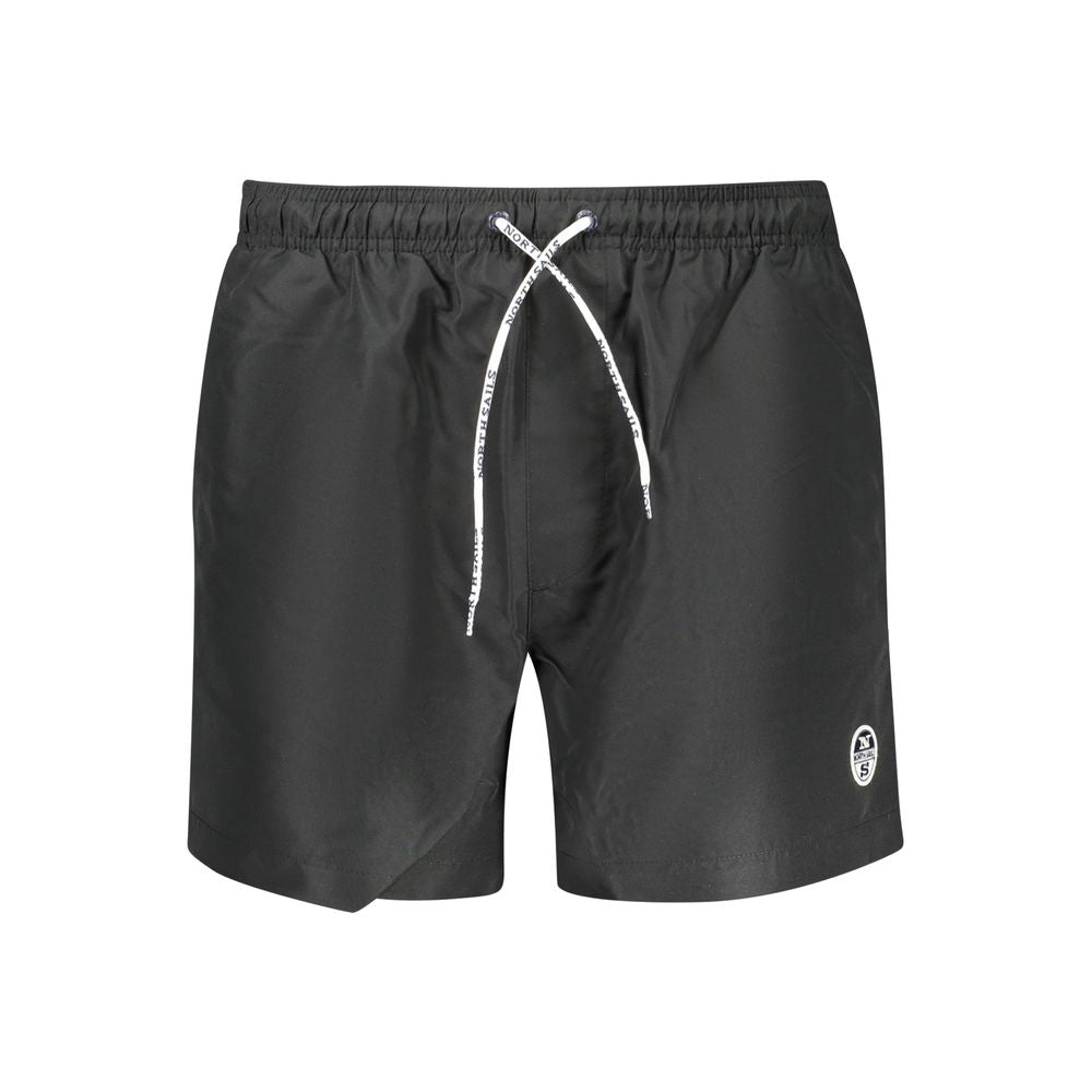 Swim Shorts by North Sails for men in polyester canvas black presents a beach chic silhouette from the Men's Polyester Canvas Swim Shorts collection, showcasing a beach chic cut for a refined poolside look.