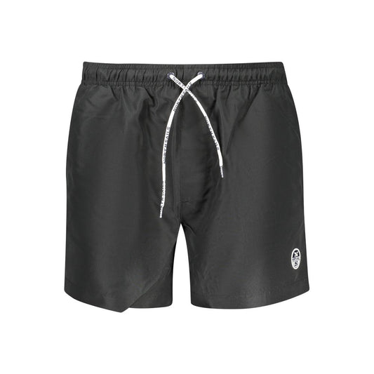Swim Shorts by North Sails for men in polyester canvas black presents a beach chic silhouette from the Men's Polyester Canvas Swim Shorts collection, showcasing a beach chic cut for a refined poolside look.