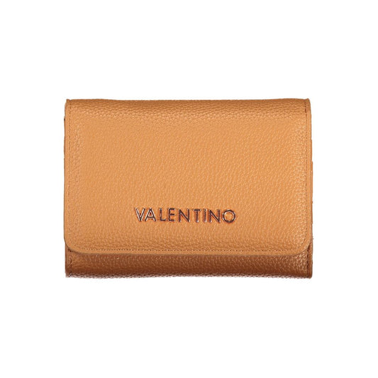 Cardholder Wallet by Mario Valentino for women in polyester polyurethane & polyethylene brown & signature presents a streamlined silhouette, showcasing the sophisticated design of the Polyester Polyurethane & Polyethylene Cardholder Wallet collection with functional card-organization compact-design.