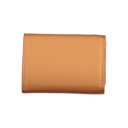 Cardholder Wallet by Mario Valentino for women in polyester polyurethane & polyethylene brown & signature showcases a discerning silhouette, artfully capturing the essence of Polyester Polyurethane & Polyethylene Cardholder Wallet with its functional card-organization compact-design.
