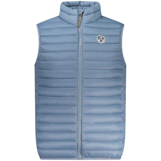Vest by North Sails for men in polyamide & polyester blue showcases a utilitarian silhouette, artfully incorporating pockets and a utilitarian for a truly utilitarian finish.
