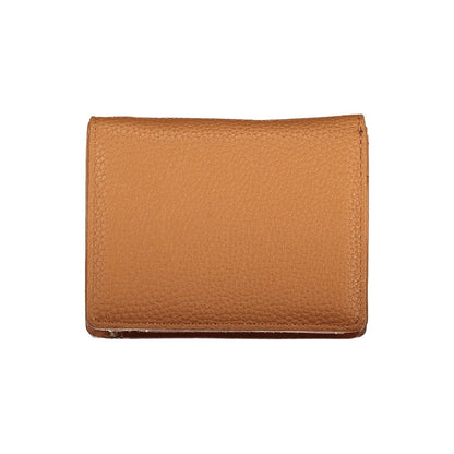 Cardholder Wallet by Mario Valentino for women in polyurethane brown showcases a refined silhouette, artfully detailed with the signature style of the Heart Polyurethane Cardholder Wallet and functional card-organization eco-friendly coin-purse.