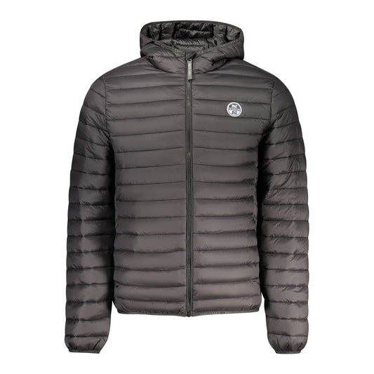 Hooded Windbreaker Jacket by North Sails for men in polyamide & polyester black showcases a urban chic silhouette, detailed with a urban chic hooded neckline and functional lightweight, pockets, hooded & windproof for a polished finish.