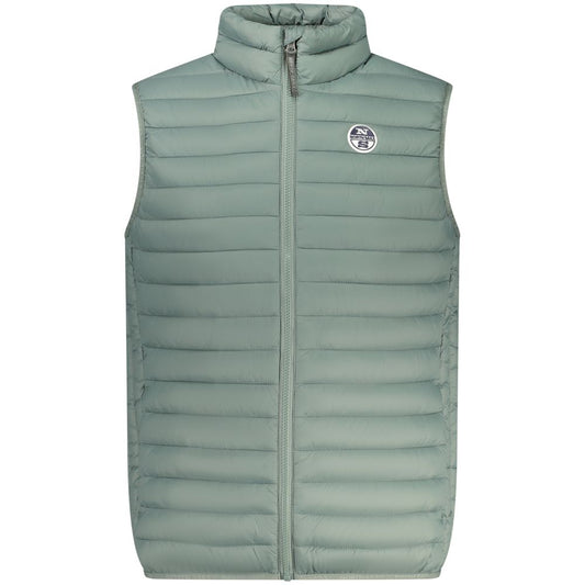 Vest by North Sails for men in polyamide & polyester green showcases a dynamic silhouette, perfectly balancing lightweight & pockets with a dynamic for a sophisticated, high-fashion look.