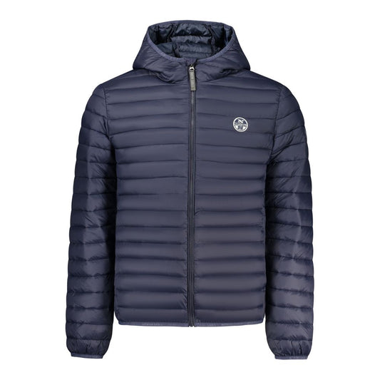 Hooded Windbreaker Jacket by North Sails for men in polyamide & polyester blue features an enduring silhouette, showcasing technical pockets, hooded & windproof and a sophisticated hooded neckline for a truly enduring aesthetic.