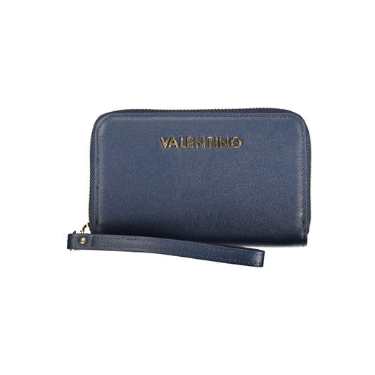 Mario Valentino Polyurethane Wallet - Blue