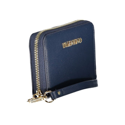 Mario Valentino Polyurethane Wallet - Blue